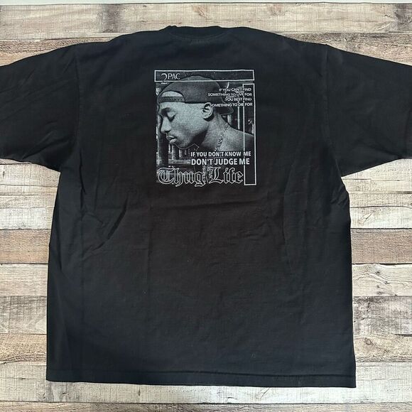 2XL Mens Tupac Shakur Thug Life West Coast Hip Hop Rap Cotton Shaka Wear T Shirt - Picture 4 of 6